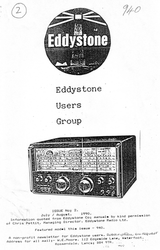 Eddystone Users Group Magazine (Lighthouse) - Volume 02