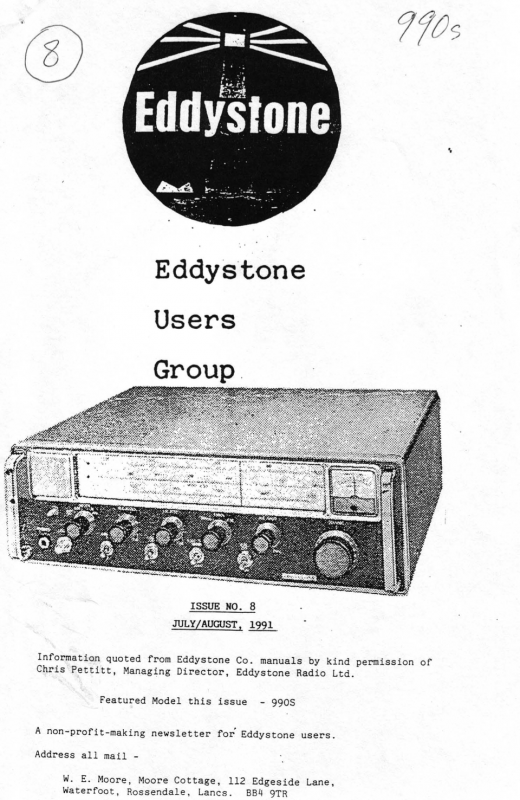 Eddystone Users Group Magazine (Lighthouse) - Volume 08