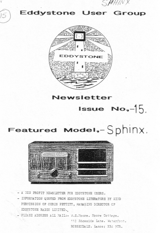 Eddystone Users Group Magazine (Lighthouse) - Volume 15