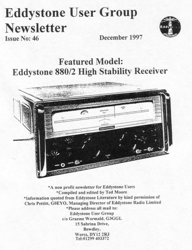 Eddystone Users Group Magazine (Lighthouse) - Volume 46
