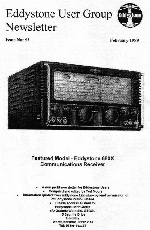 Eddystone Users Group Magazine (Lighthouse) - Volume 53