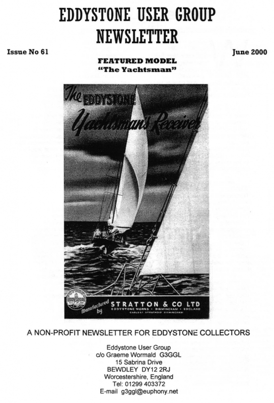 Eddystone Users Group Magazine (Lighthouse) - Volume 61