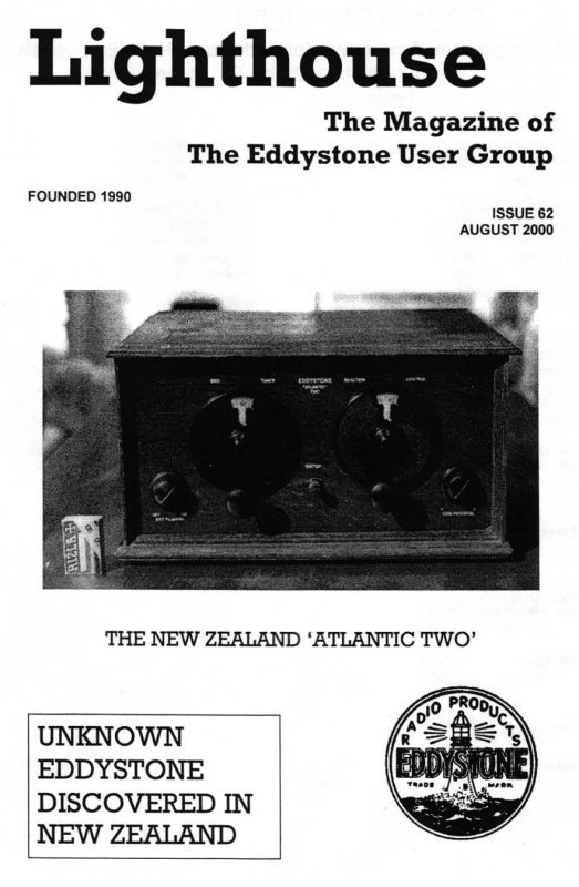 Eddystone Users Group Magazine (Lighthouse) - Volume 62