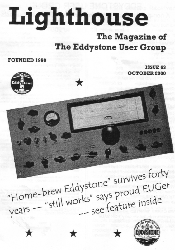 Eddystone Users Group Magazine (Lighthouse) - Volume 63