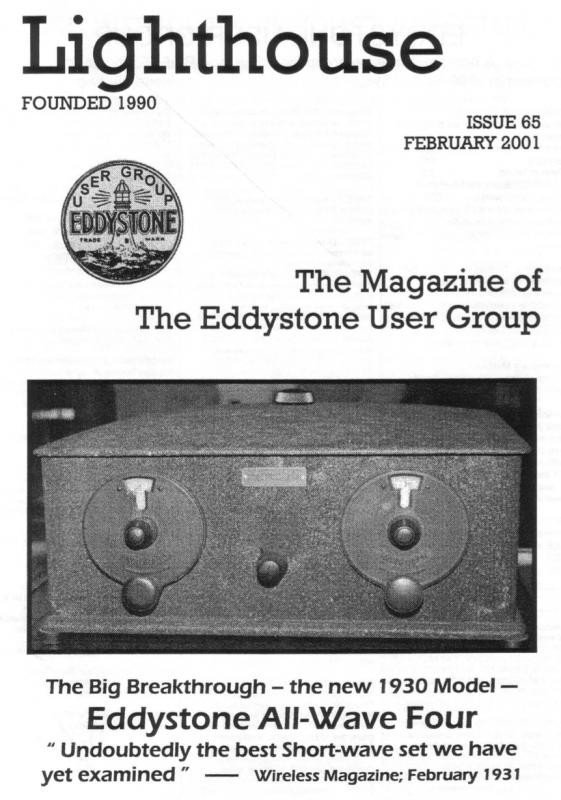 Eddystone Users Group Magazine (Lighthouse) - Volume 65