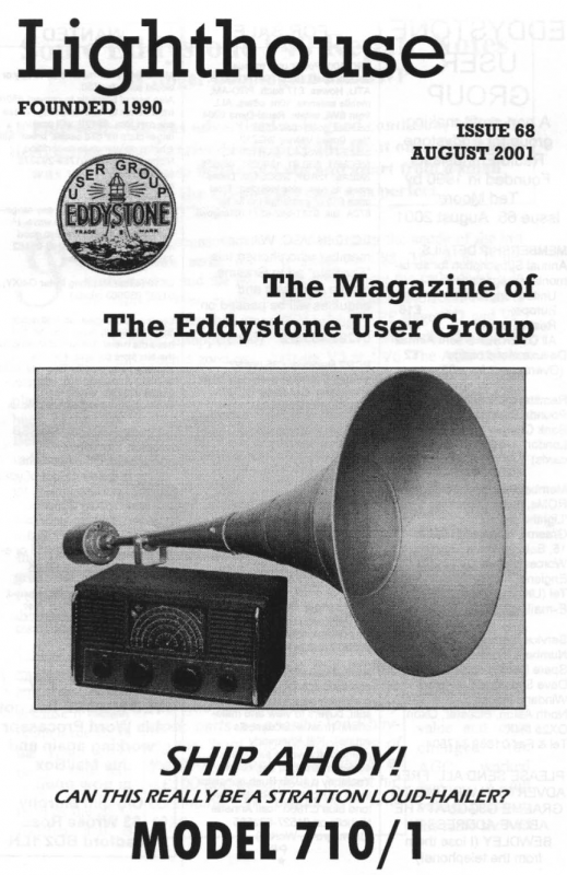 Eddystone Users Group Magazine (Lighthouse) - Volume 68