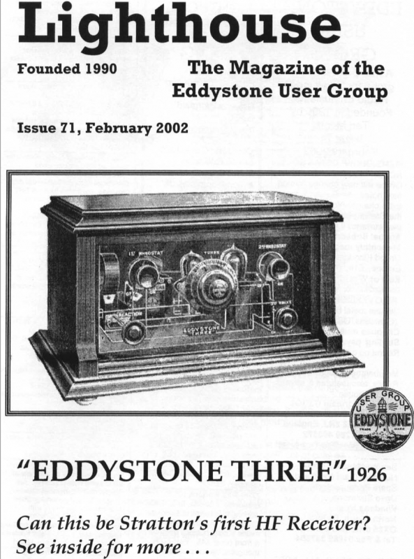 Eddystone Users Group Magazine (Lighthouse) - Volume 72