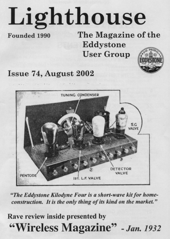 Eddystone Users Group Magazine (Lighthouse) - Volume 74