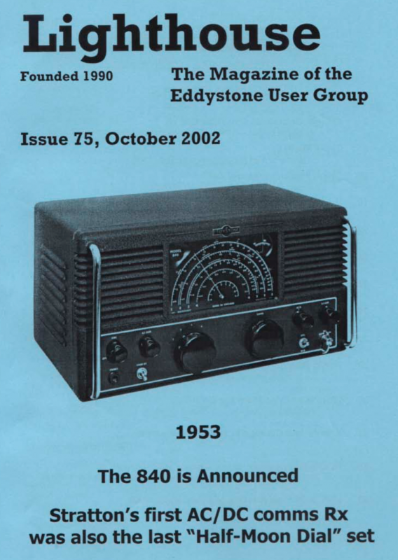 Eddystone Users Group Magazine (Lighthouse) - Volume 75