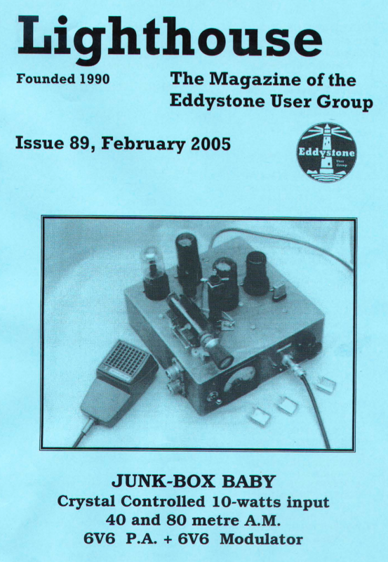 Eddystone Users Group Magazine (Lighthouse) - Volume 89