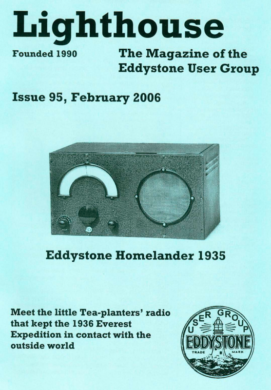 Eddystone Users Group Magazine (Lighthouse) - Volume 95