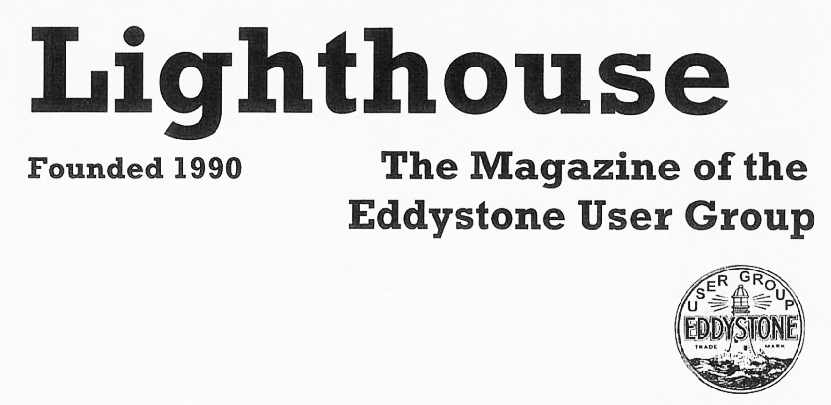 Eddystone Lighthouse Magazine Logo