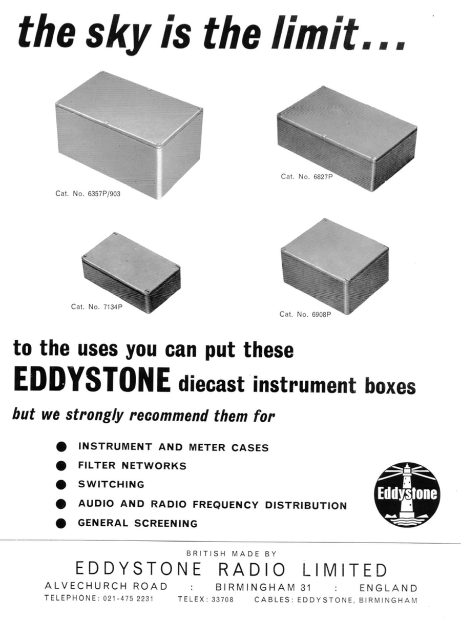 Eddystone Datasheet - Diecast Boxes