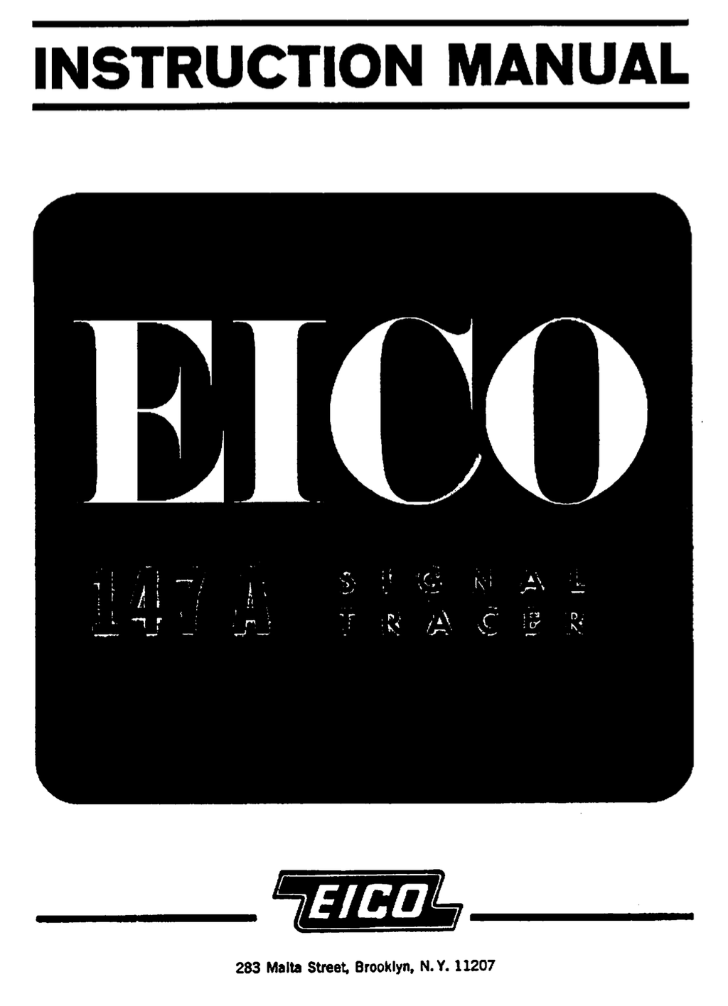 EICO 147A - Instruction Manual 1