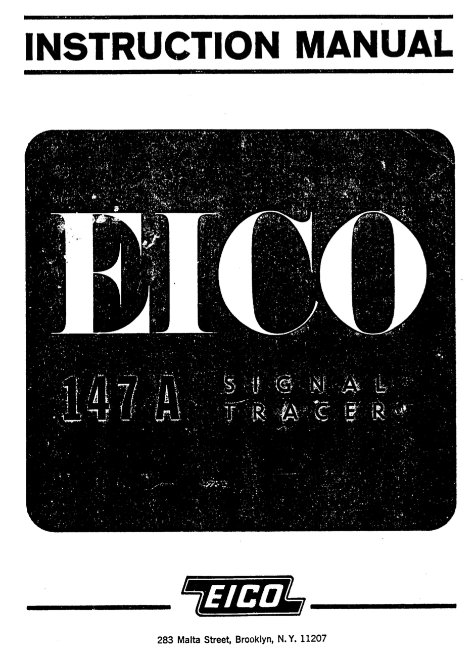 EICO 147A - Instruction Manual 2