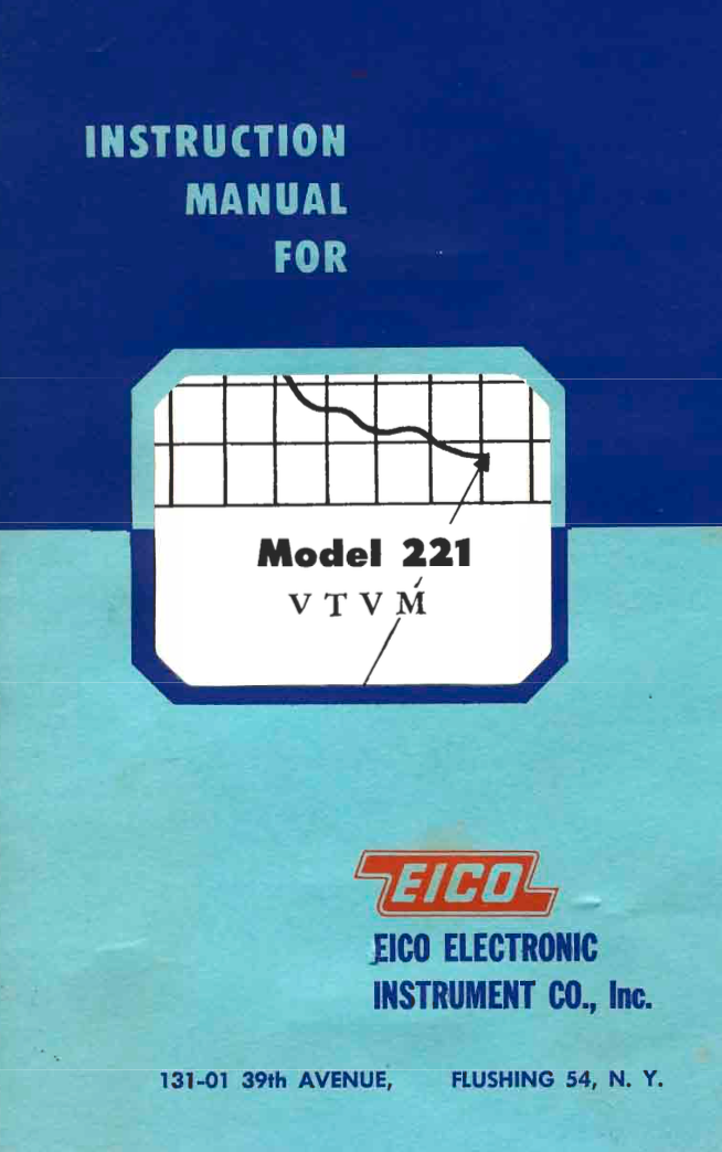 EICO 221 - Instruction Manual