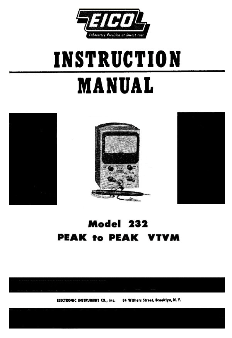 EICO 232 - Instruction Manual 3