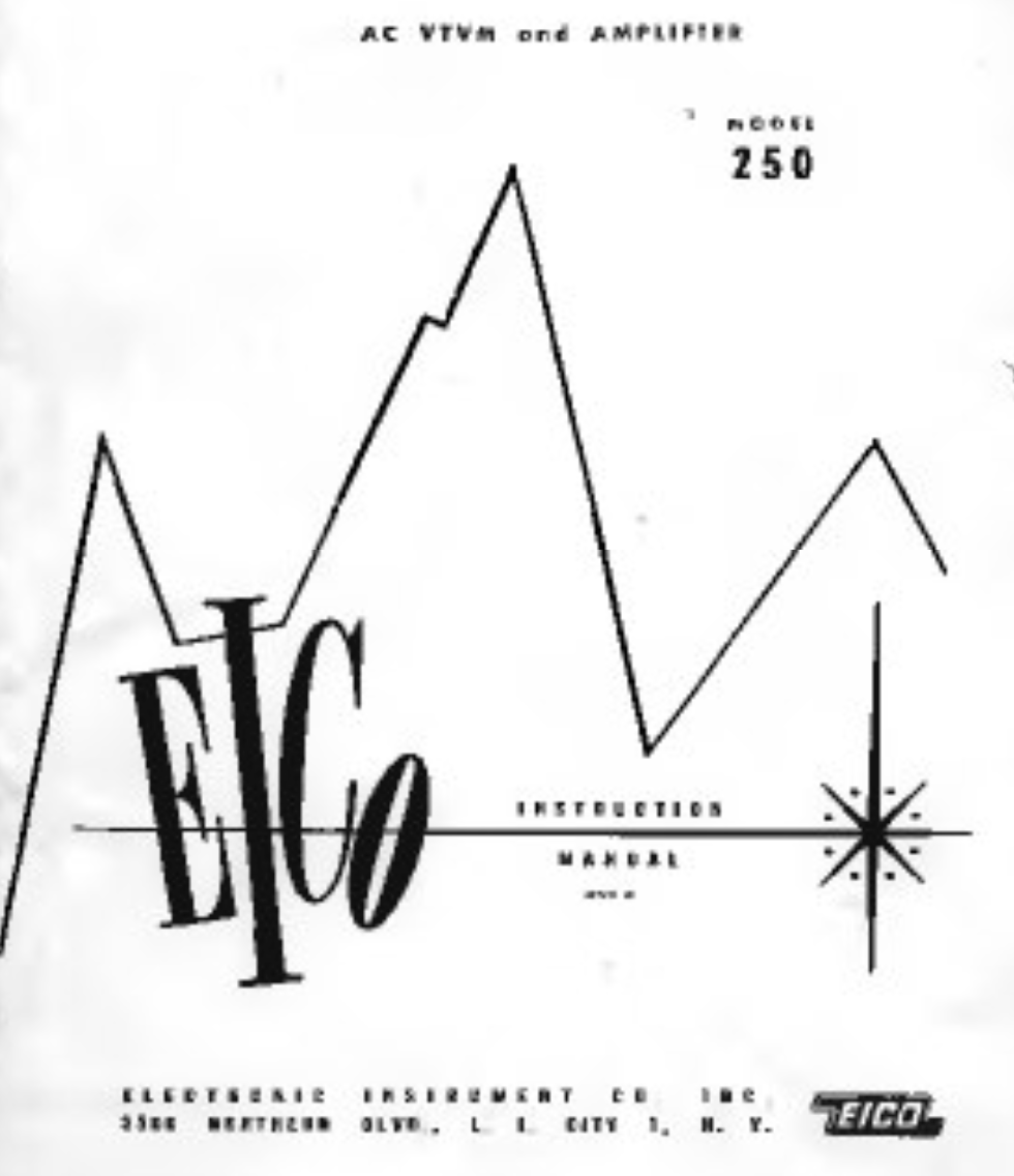 EICO 250 - Instruction Manual 1