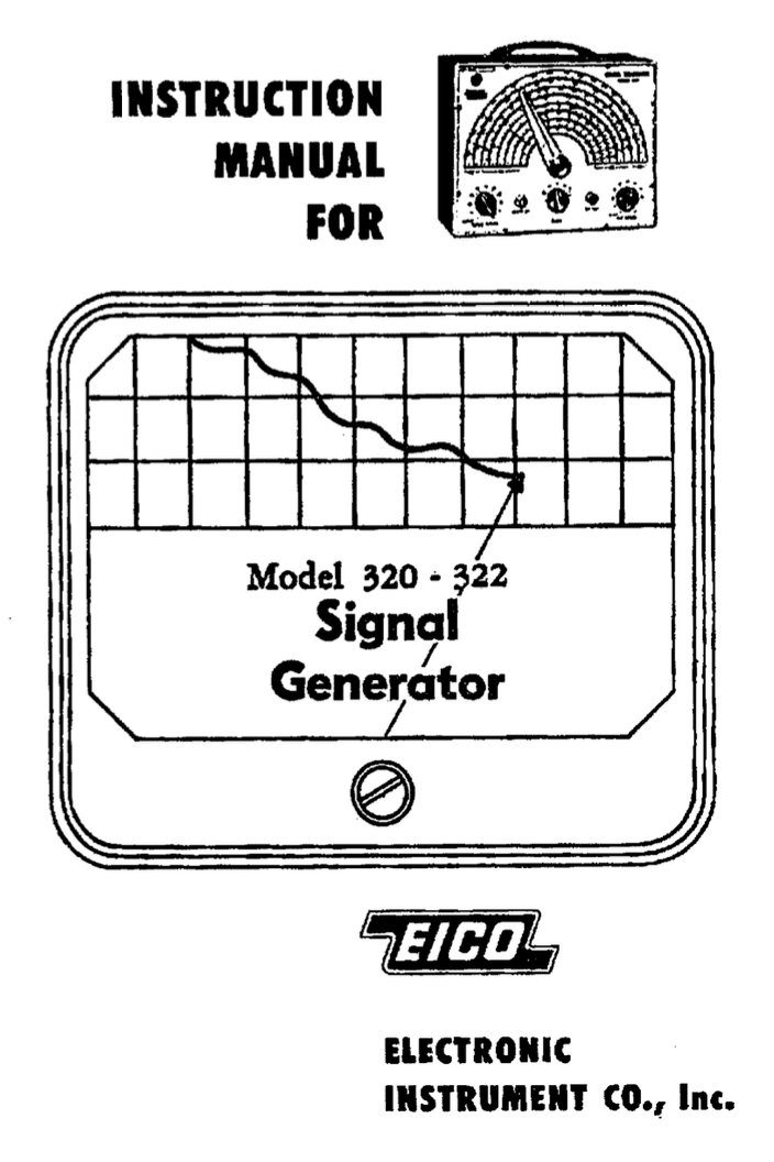 EICO 320 - Instruction Manual 1