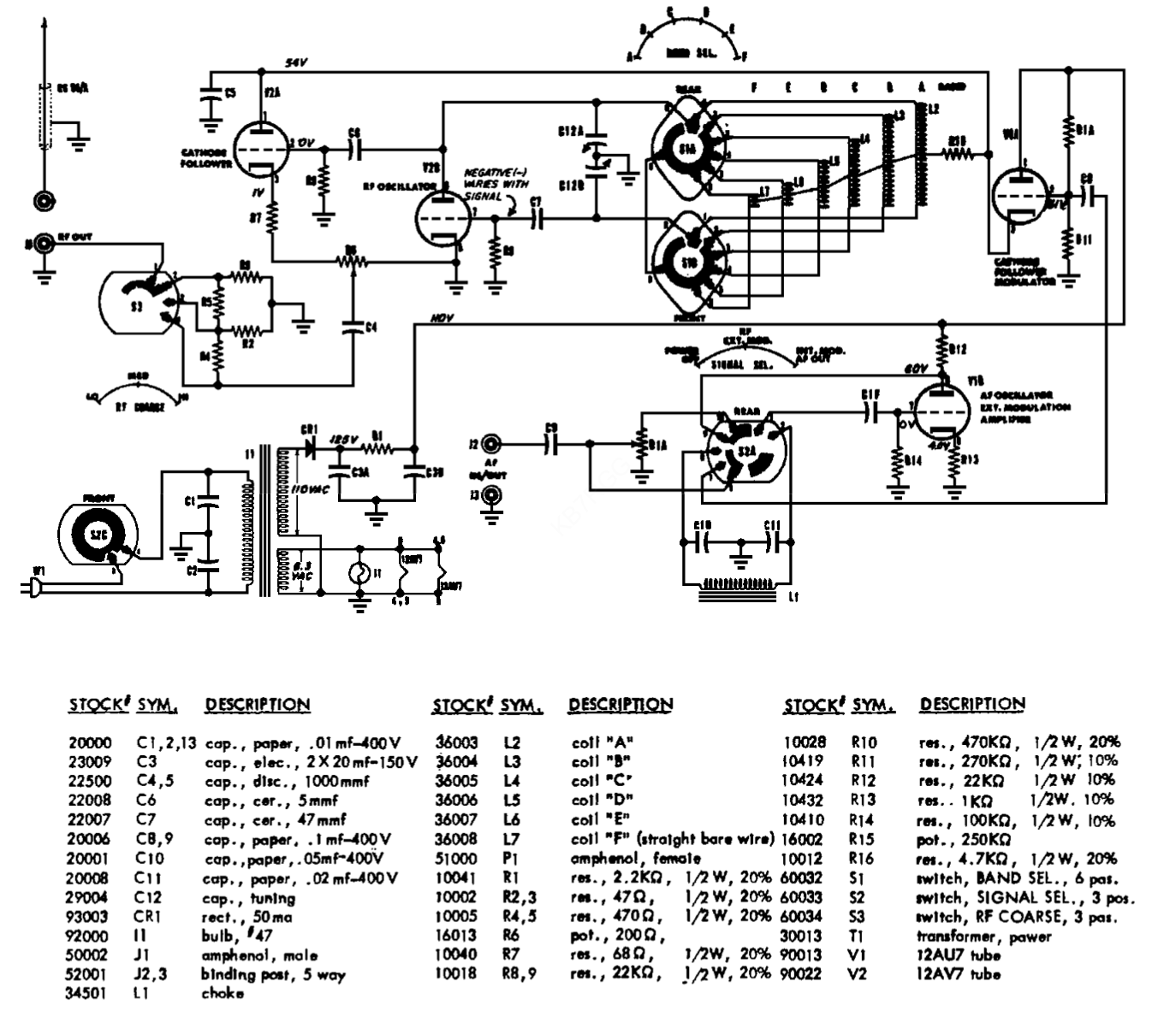 EICO 324 - Schematic Diagram