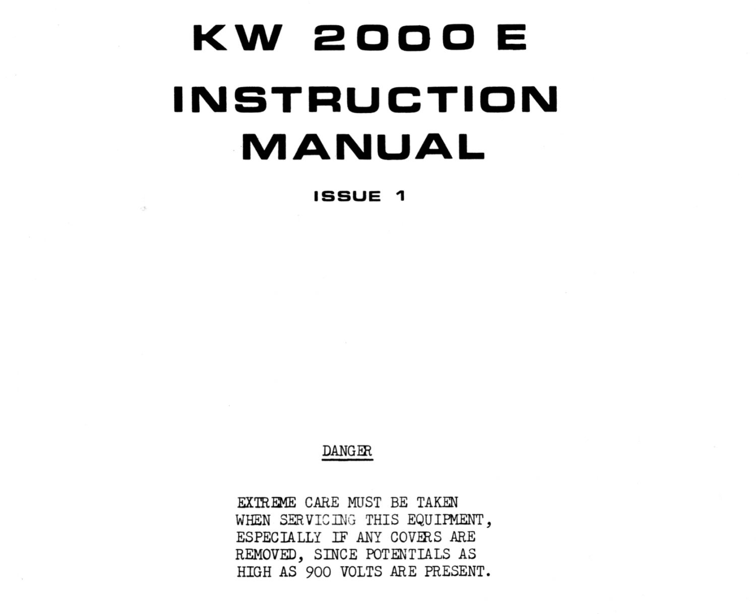 KW-2000E - Instruction Manual (Cleaned)