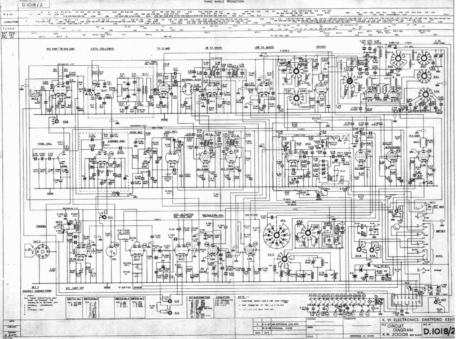 KW-2000B - Schematic Diagram D1018-2