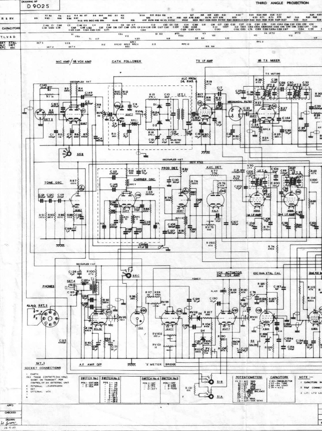 KW-2000A - Schematic Diagram D9025