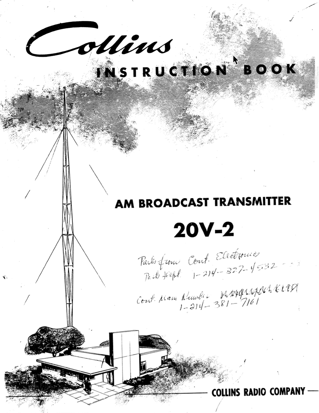 Collins 20V-2 AM Broadcast Transmitter - Instruction & Service Manual