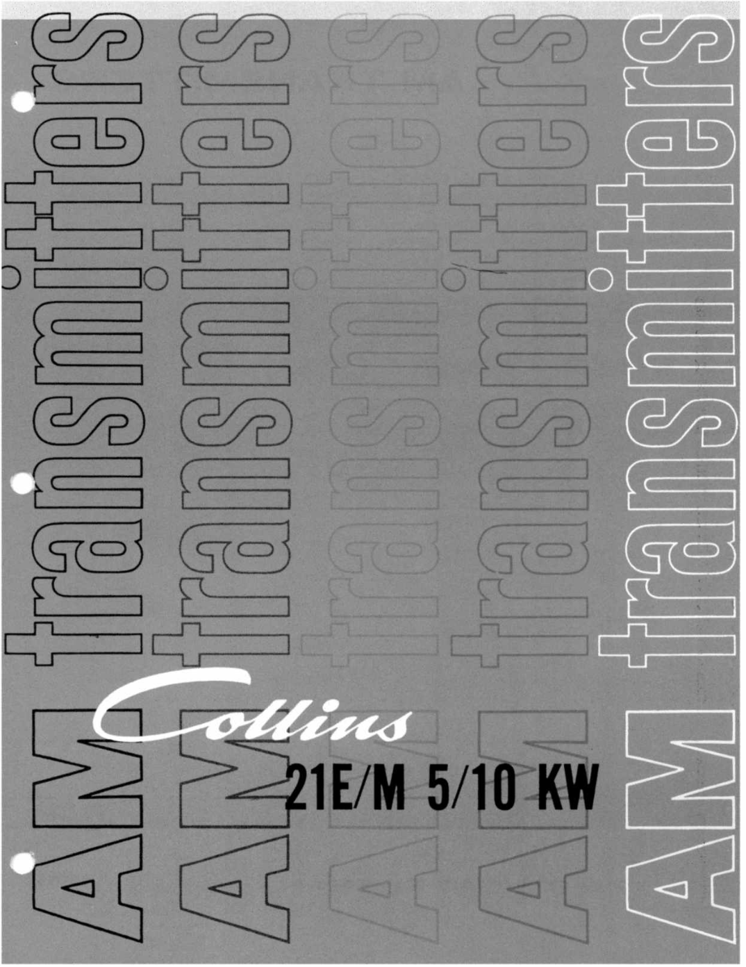 Collins 21E AM Transmitter - Product Sheet