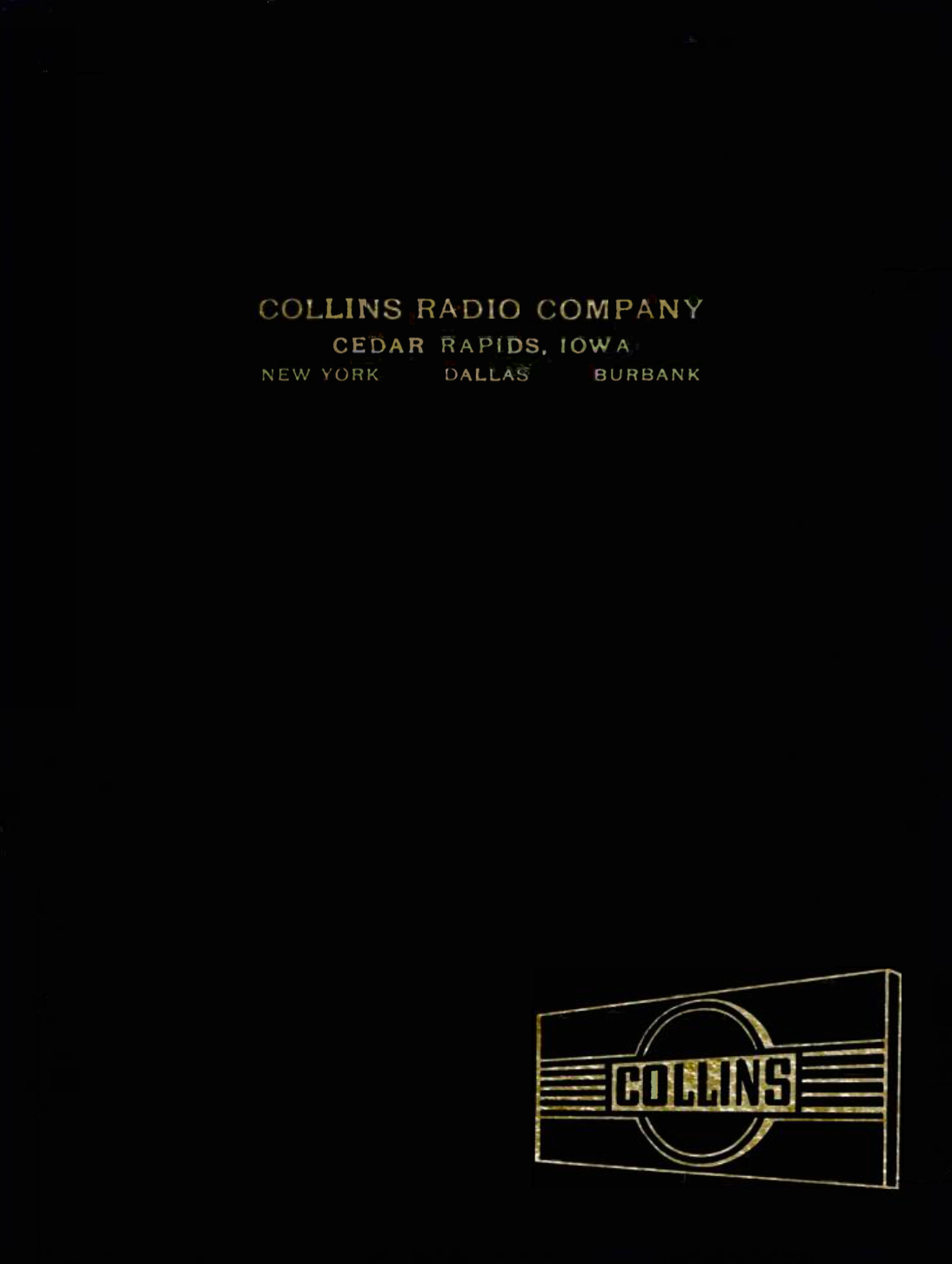 Collins - Broadcast Equipment Catalogue (1950)