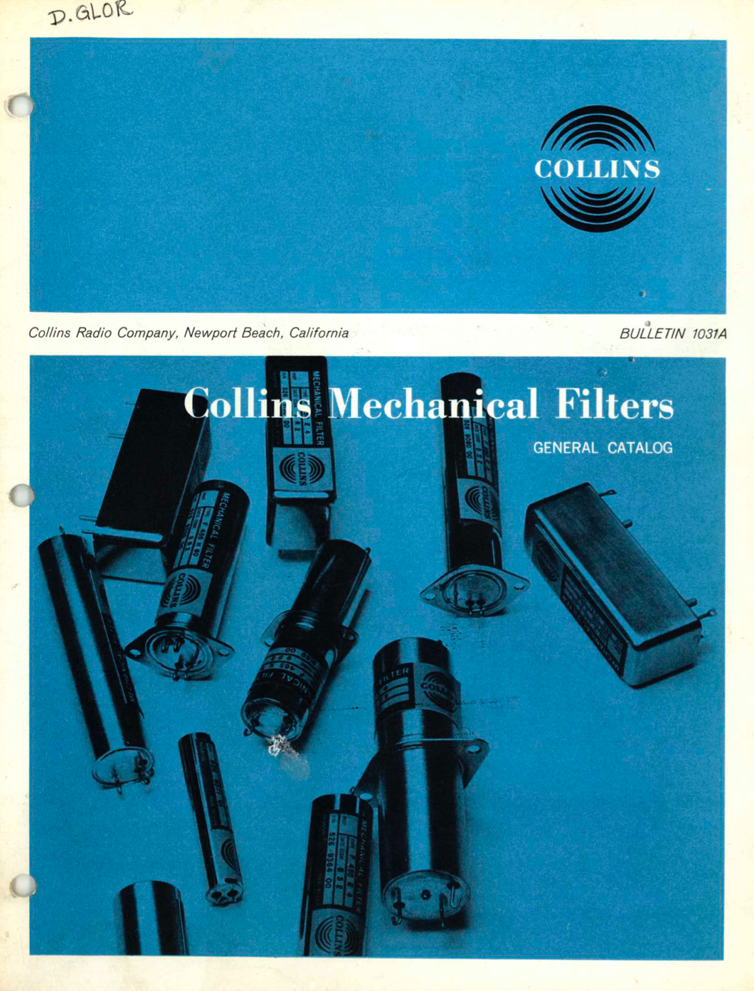 Collins - Mechanical Filters Catalogue - Bulletin 1031A