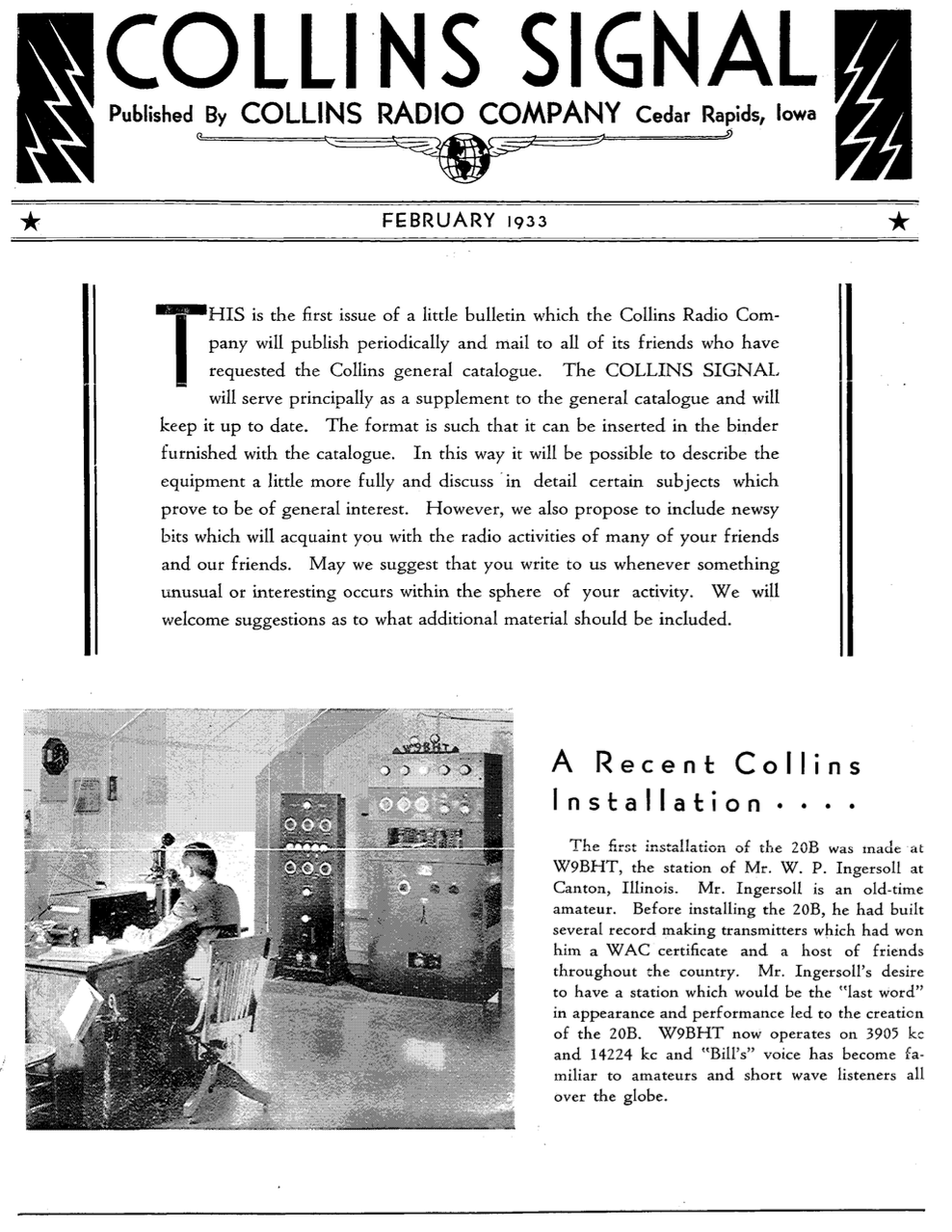 Collins - Signal Newsletter (1933-02)