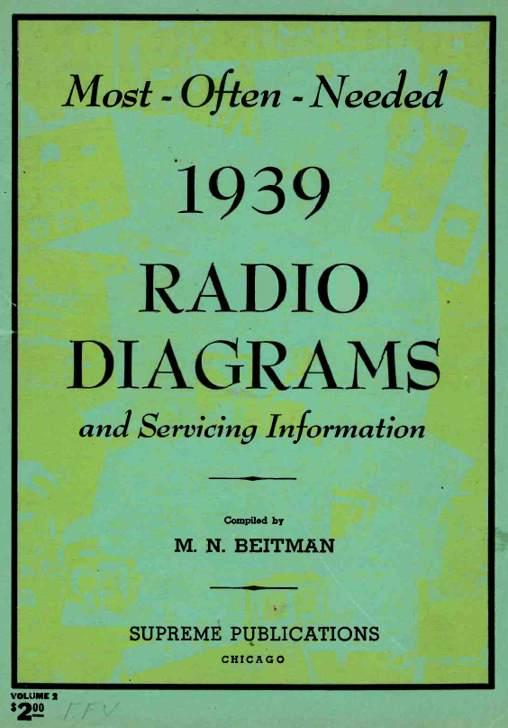 Beitman Radio Diagrams and Servicing Information (1939)