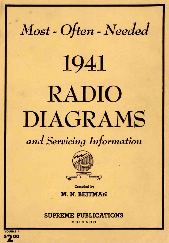 Beitman Radio Diagrams and Servicing Information (1941)