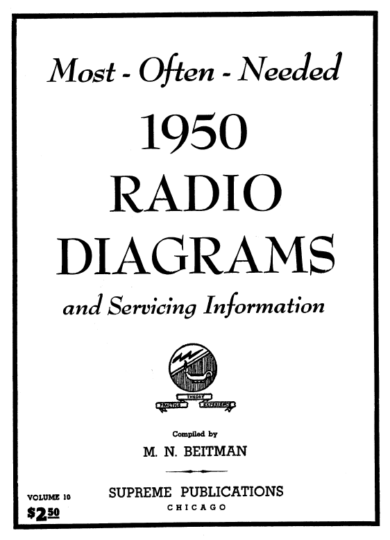 Beitman Radio Diagrams and Servicing Information (1950)