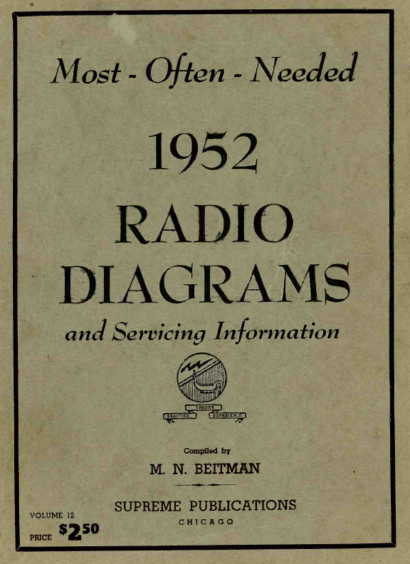 Beitman Radio Diagrams and Servicing Information (1952)