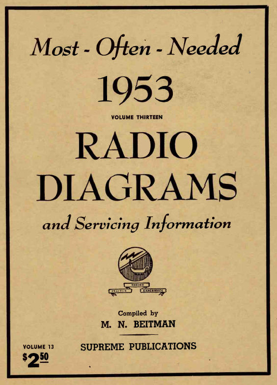 Beitman Radio Diagrams and Servicing Information (1953)