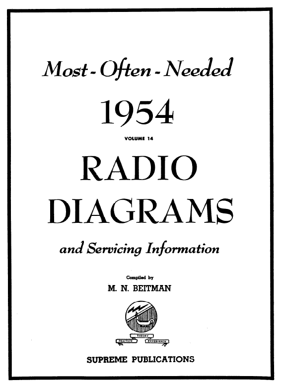 Beitman Radio Diagrams and Servicing Information (1954)