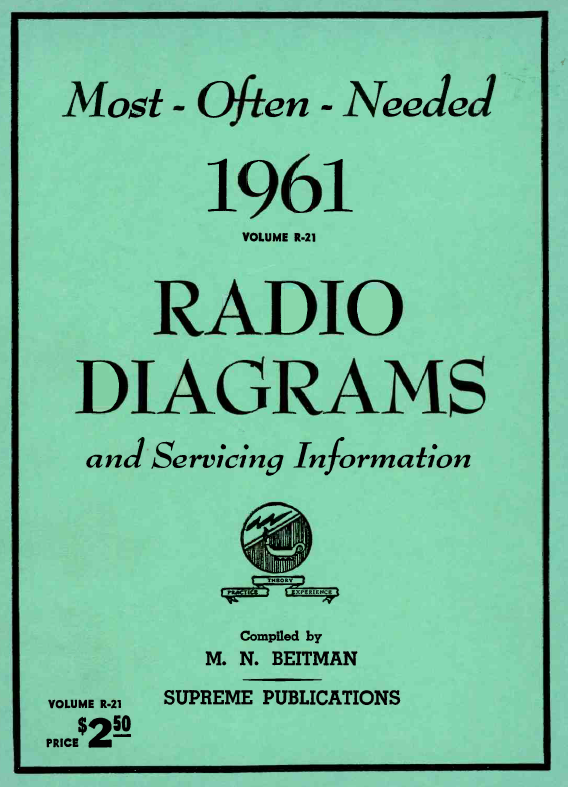 Beitman Radio Diagrams and Servicing Information (1961)