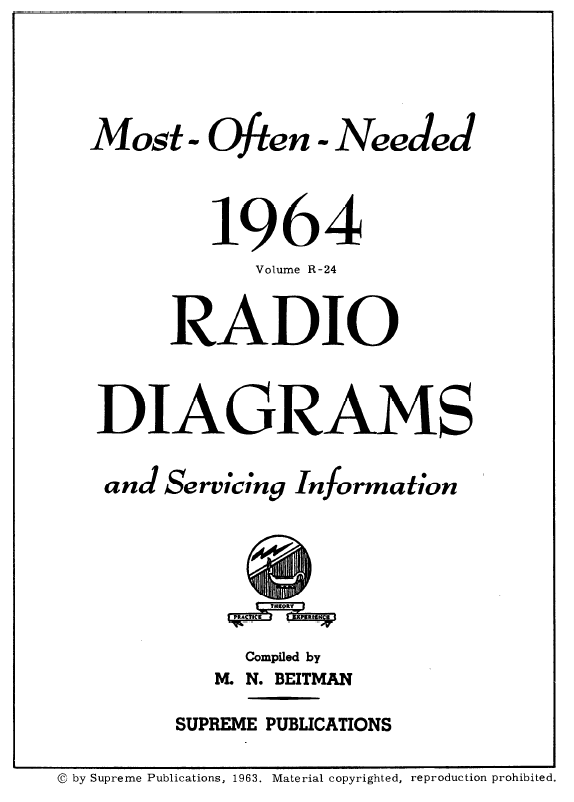 Beitman Radio Diagrams and Servicing Information (1964)