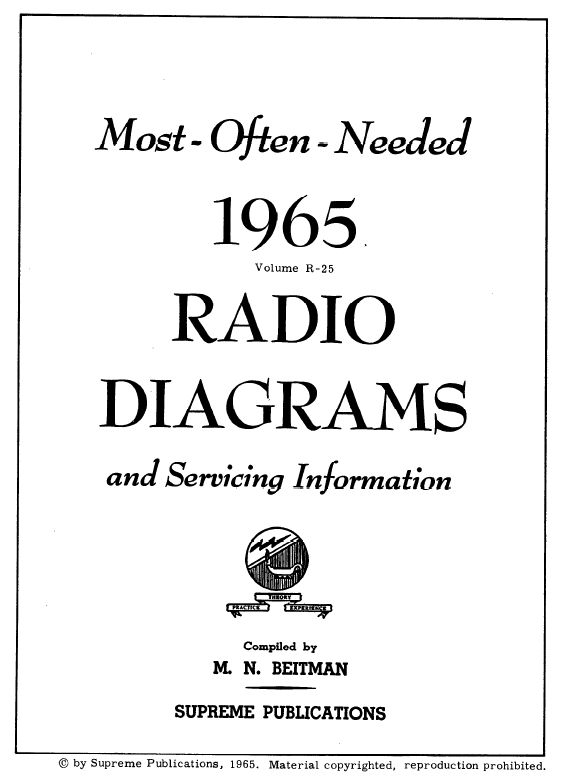 Beitman Radio Diagrams and Servicing Information (1965)