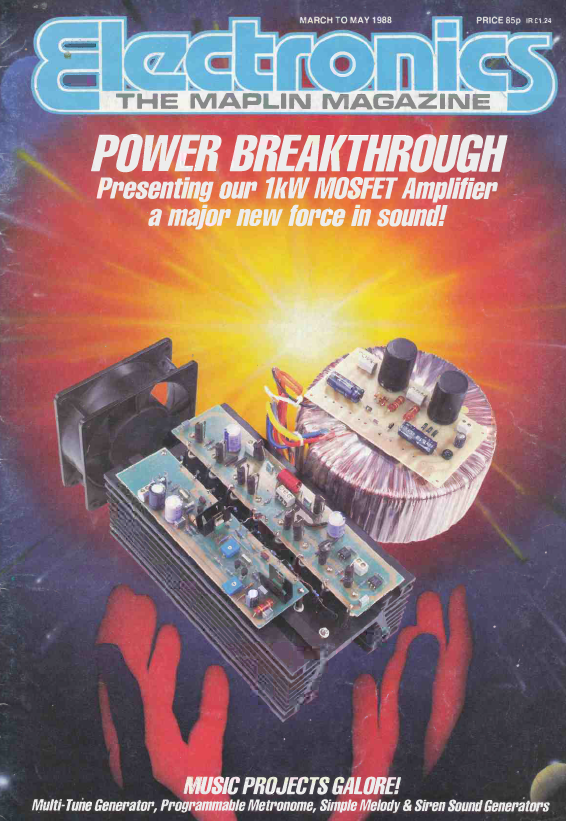 Maplins 'Electronics' Magazine - 1988-0