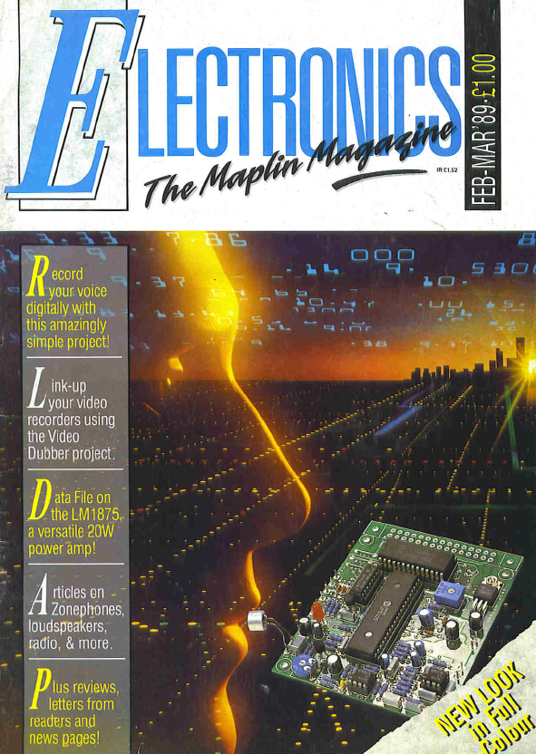 Maplins 'Electronics' Magazine - 1989-02