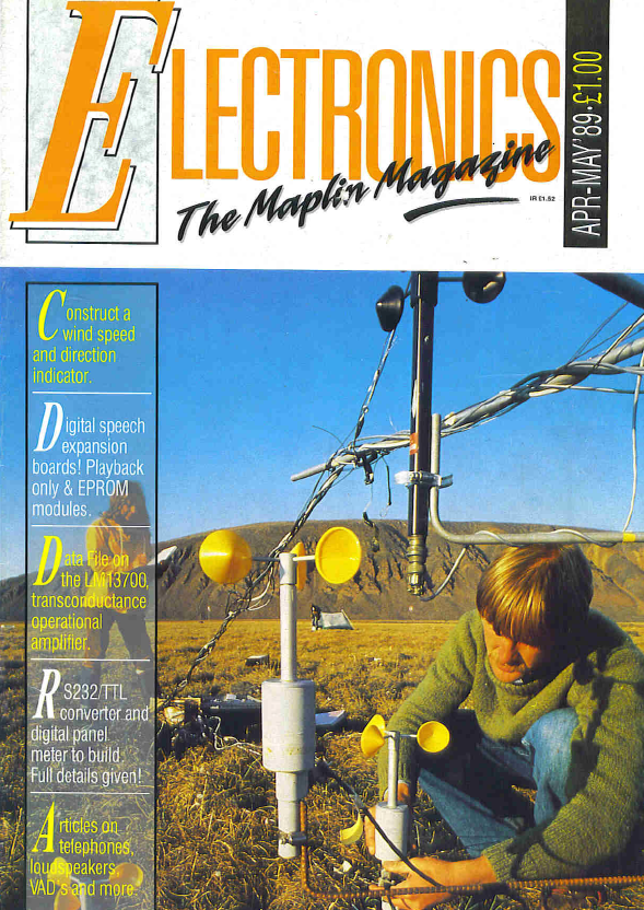 Maplins 'Electronics' Magazine - 1989-04