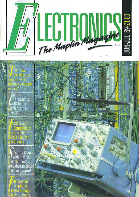 Maplins 'Electronics' Magazine - 1989-06