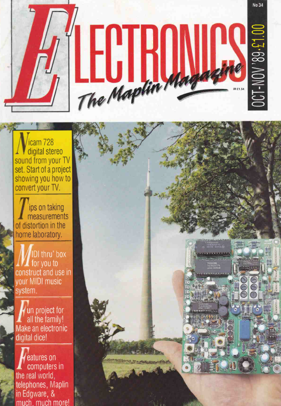 Maplins 'Electronics' Magazine - 1989-10