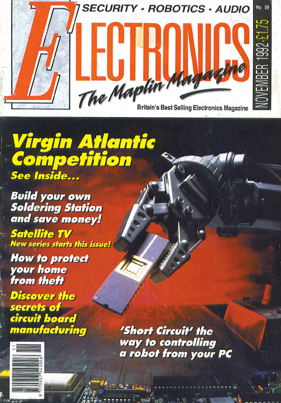 Maplins 'Electronics' Magazine - 1992-11