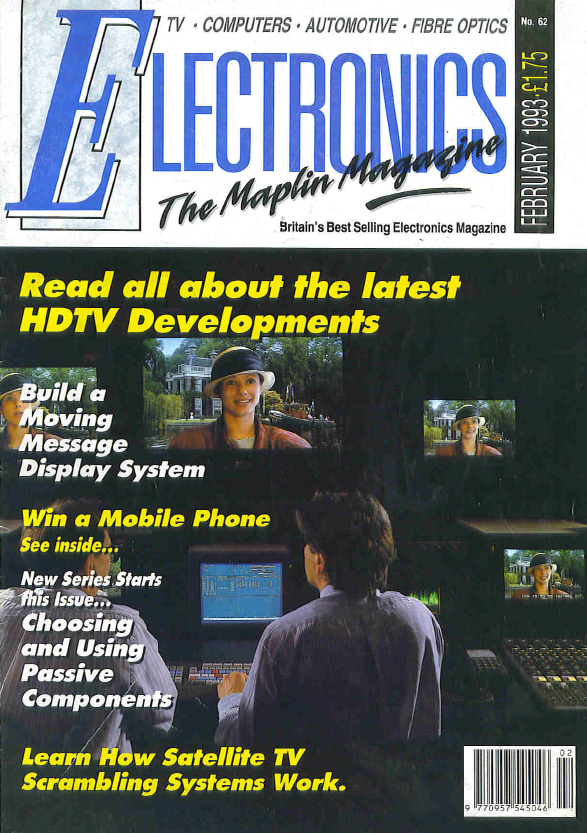 Maplins 'Electronics' Magazine - 1993-02