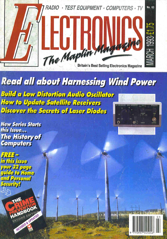 Maplins 'Electronics' Magazine - 1993-03