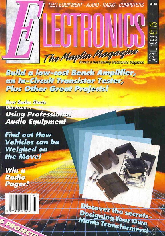 Maplins 'Electronics' Magazine - 1993-04
